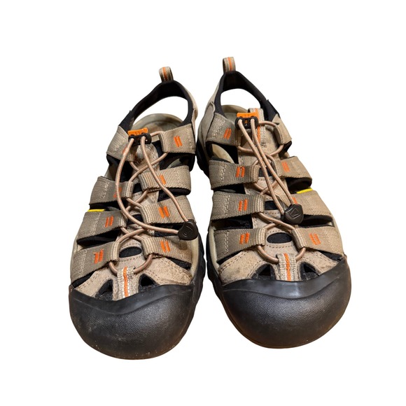 Keen Newport H2 Mens Waterproof Hiking Sandals Tan Orange Outdoor Shoes - Picture 15 of 16